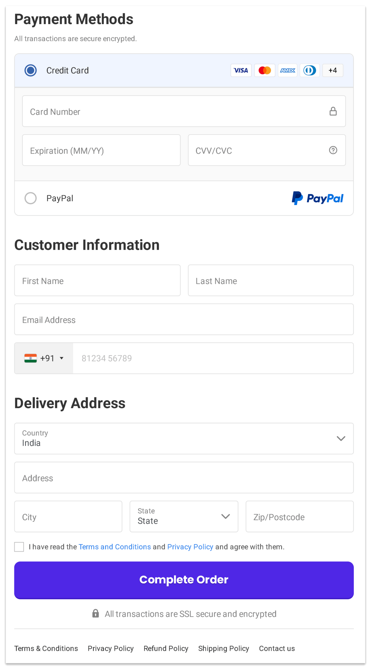 iDetectPro checkout page